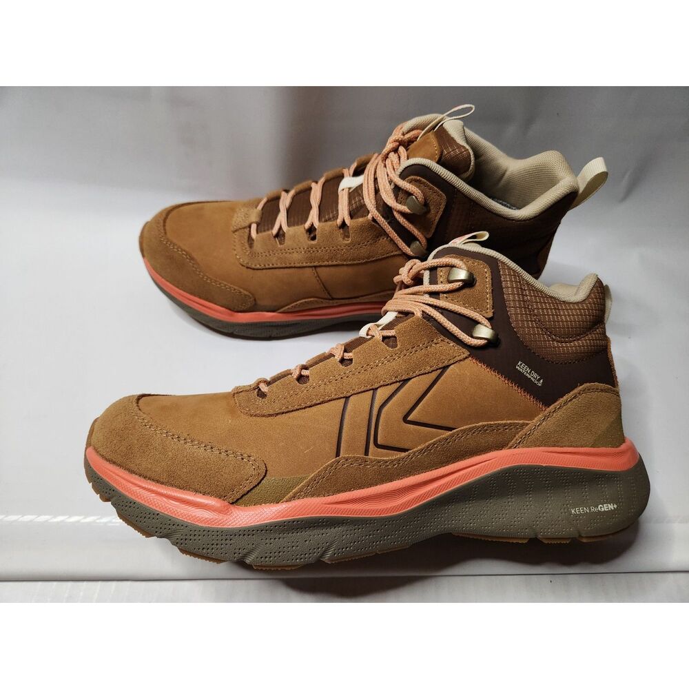 KEEN Leiki Leather Mid Waterproof Women’s 11 Chipmunk/Bison